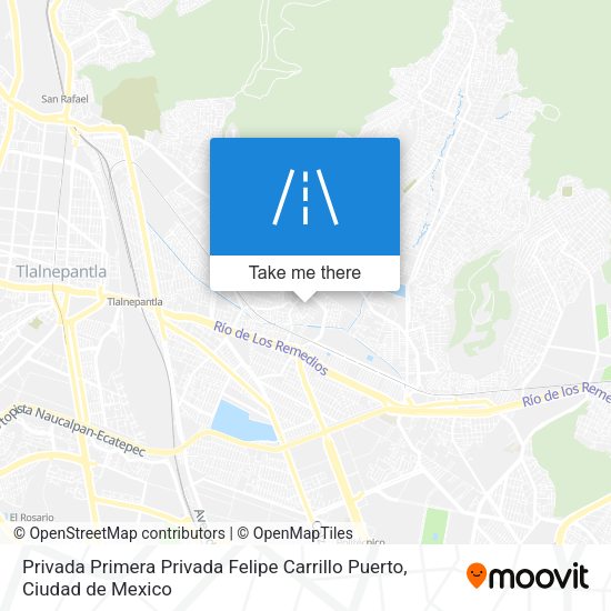 Privada Primera Privada Felipe Carrillo Puerto map