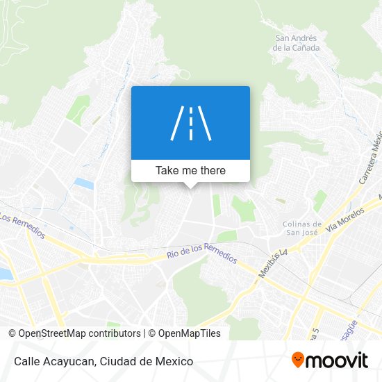Mapa de Calle Acayucan