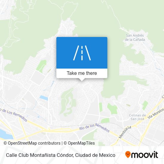 Calle Club Montañista Cóndor map