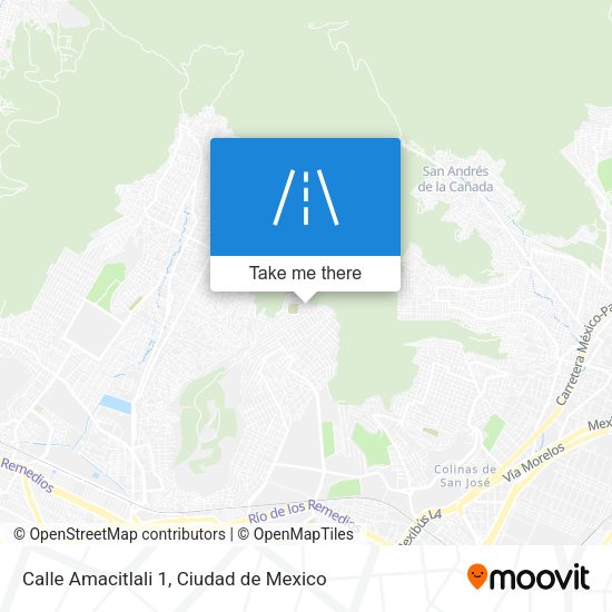 Calle Amacitlali 1 map