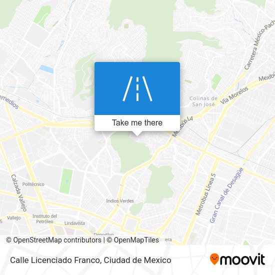 Mapa de Calle Licenciado Franco
