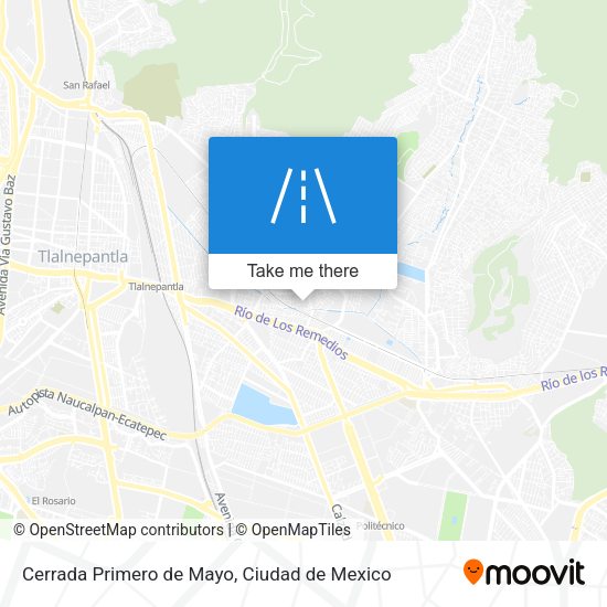 Cerrada Primero de Mayo map