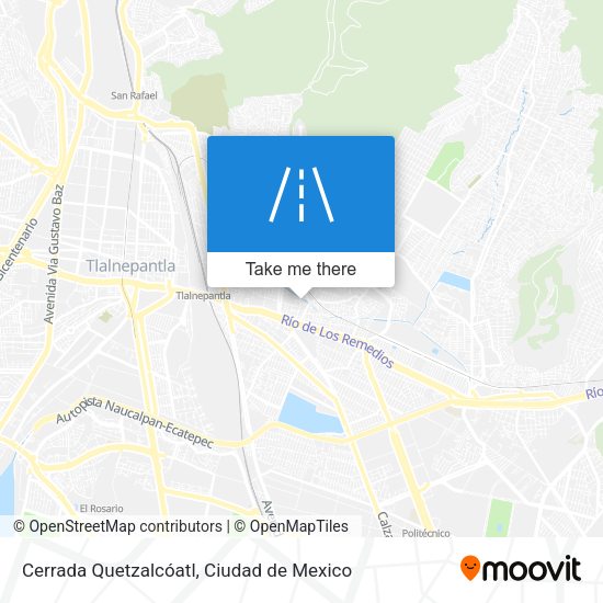 Cerrada Quetzalcóatl map