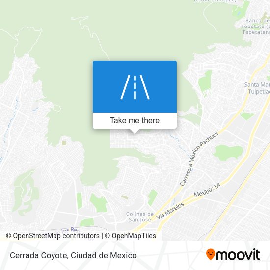 Mapa de Cerrada Coyote