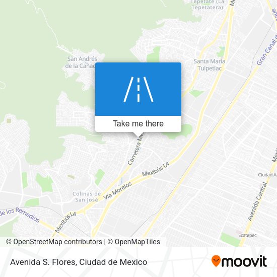 Avenida S. Flores map