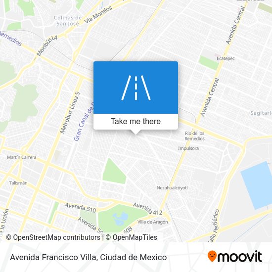 Avenida Francisco Villa map