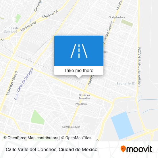 Calle Valle del Conchos map