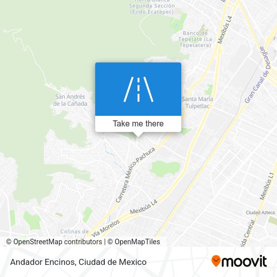 Andador Encinos map