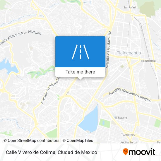 Mapa de Calle Vivero de Colima