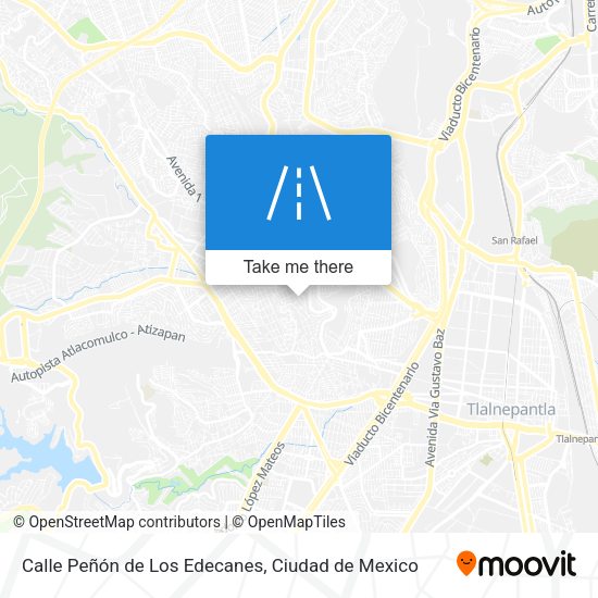 Mapa de Calle Peñón de Los Edecanes