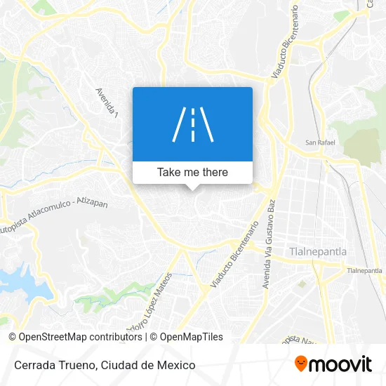Cerrada Trueno map