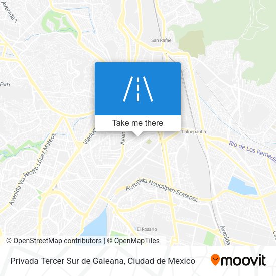 Privada Tercer Sur de Galeana map