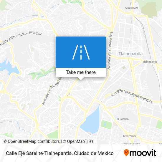 Calle Eje Satelite-Tlalnepantla map