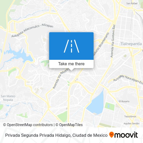 Privada Segunda Privada Hidalgo map