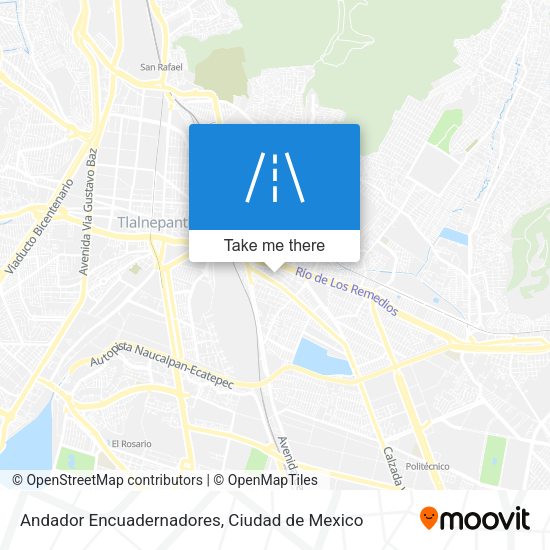 Andador Encuadernadores map