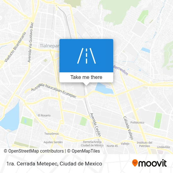 1ra. Cerrada Metepec map