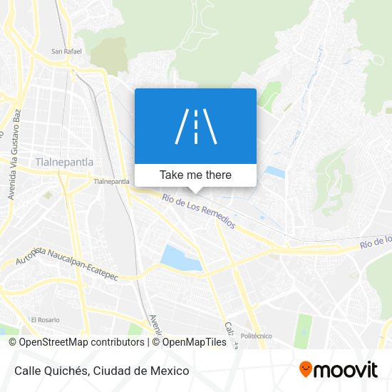 Calle Quichés map