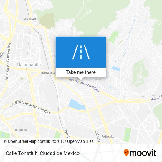 Calle Tonatiuh map