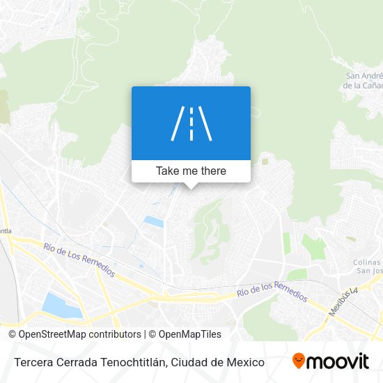 Tercera Cerrada Tenochtitlán map