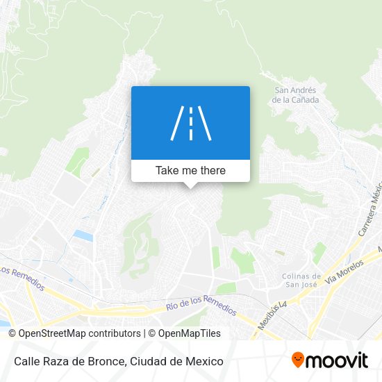 Mapa de Calle Raza de Bronce