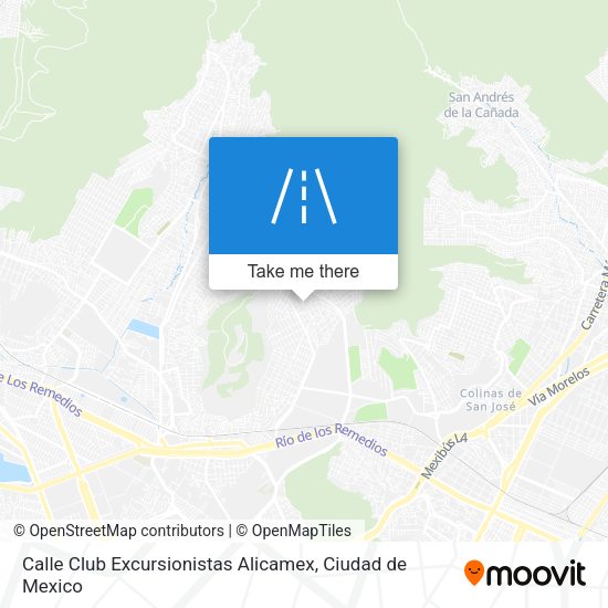 Calle Club Excursionistas Alicamex map