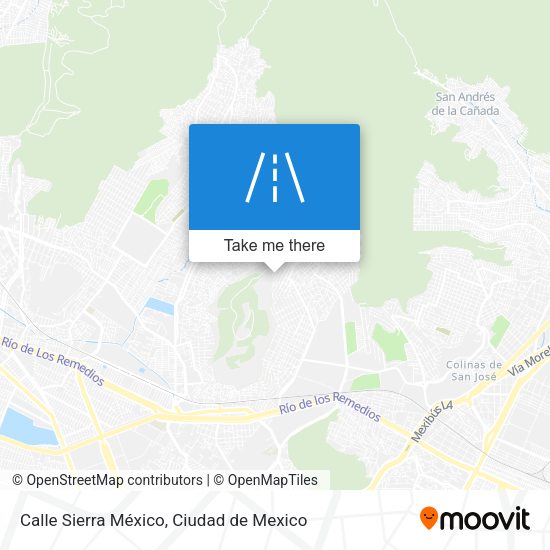 Calle Sierra México map