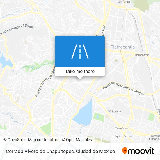 Cerrada Vivero de Chapultepec map