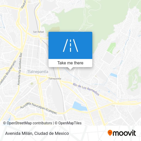 Mapa de Avenida Milán