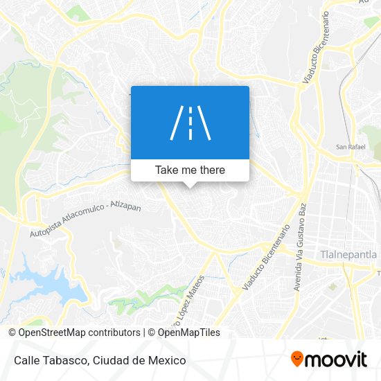 Calle Tabasco map