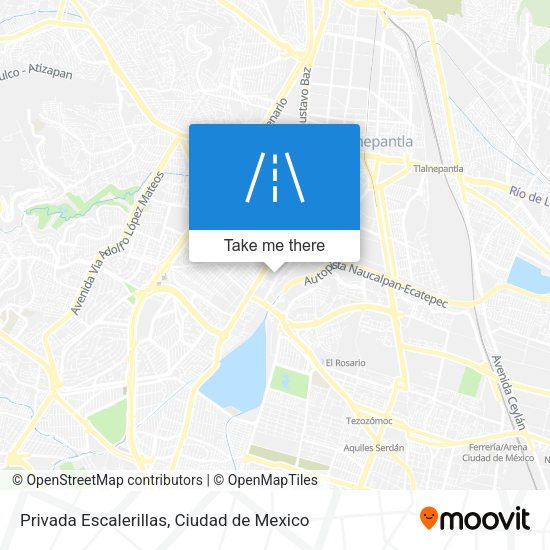 Privada Escalerillas map
