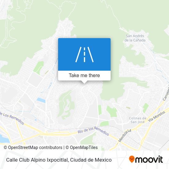 Mapa de Calle Club Alpino Ixpocitlal