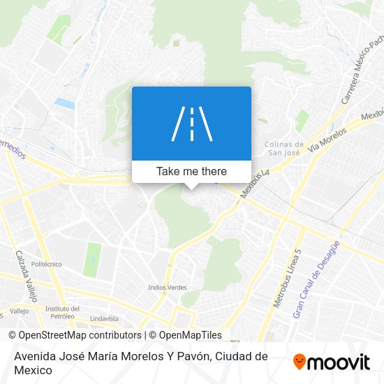 Avenida José María Morelos Y Pavón map