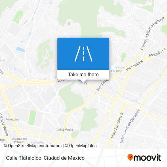 Calle Tlatelolco map