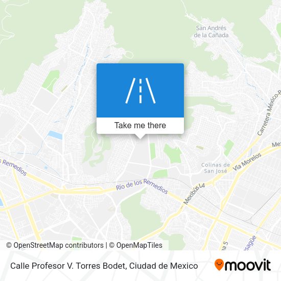 Mapa de Calle Profesor V. Torres Bodet