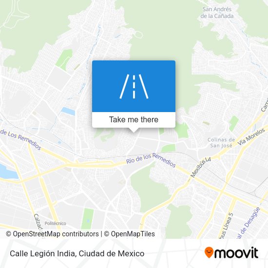 Mapa de Calle Legión India
