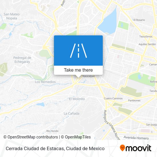 Cerrada Ciudad de Estacas map