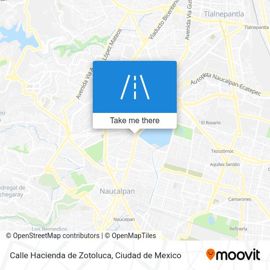 Mapa de Calle Hacienda de Zotoluca