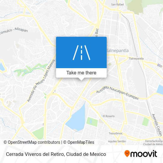 Mapa de Cerrada Viveros del Retiro