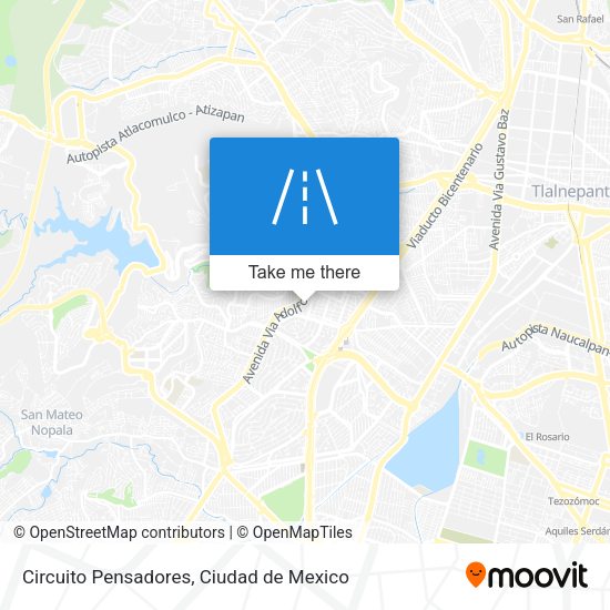 Circuito Pensadores map