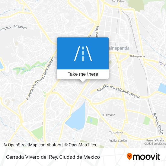 Cerrada Vivero del Rey map