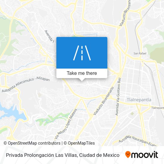 Mapa de Privada Prolongación Las Villas