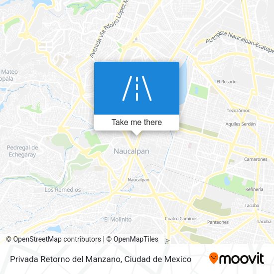 Privada Retorno del Manzano map