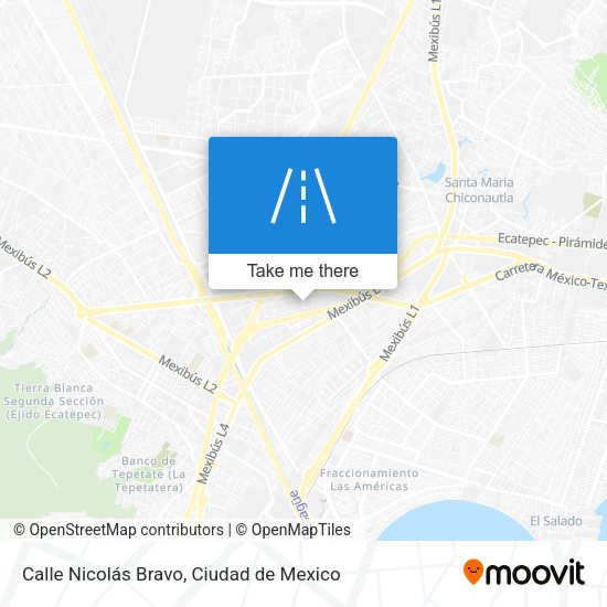 Mapa de Calle Nicolás Bravo