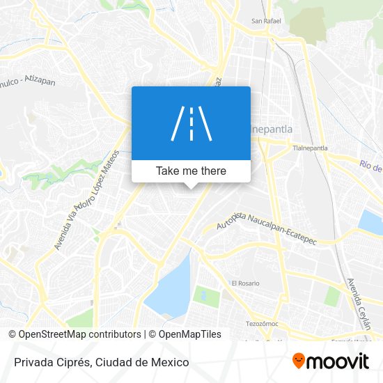 Privada Ciprés map