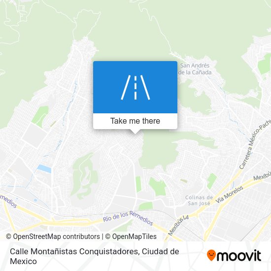 Mapa de Calle Montañistas Conquistadores