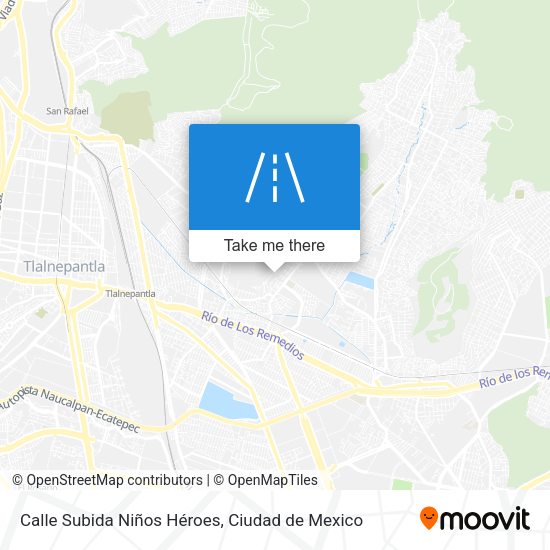 Calle Subida Niños Héroes map