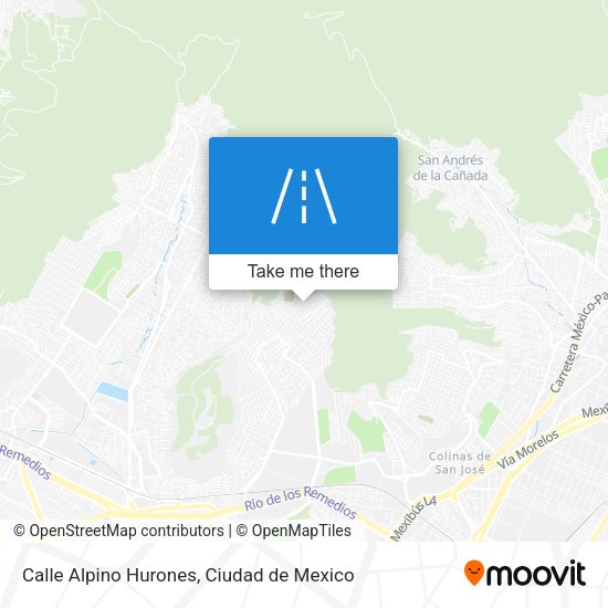 Calle Alpino Hurones map