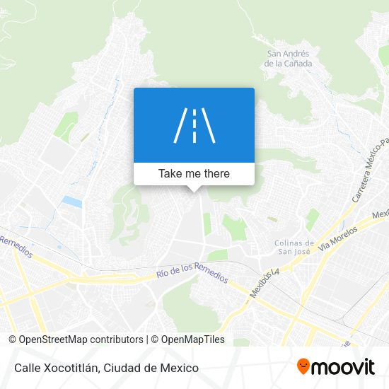 Calle Xocotitlán map