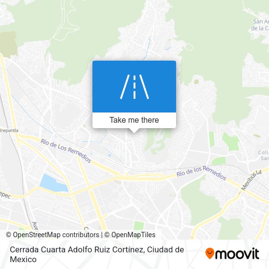 Cerrada Cuarta Adolfo Ruiz Cortínez map