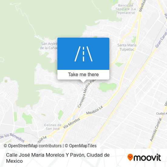 Mapa de Calle José María Morelos Y Pavón